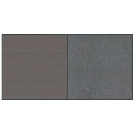 United Visual Products Enclosed Corkboard, 1 Door, 48"x36", 4" Fra UV3409-GOLD-CORK